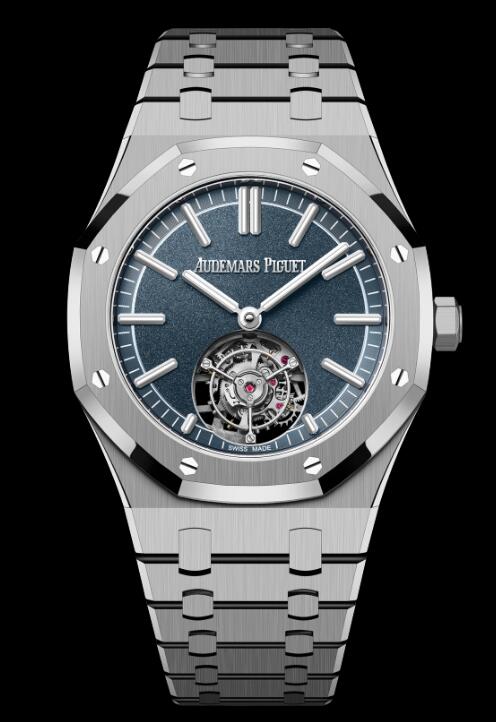 Review Audemars Piguet ROYAL OAK SELFWINDING FLYING TOURBILLON "50TH ANNIVERSARY" Replica Watch 26730TI.OO.1320TI.01